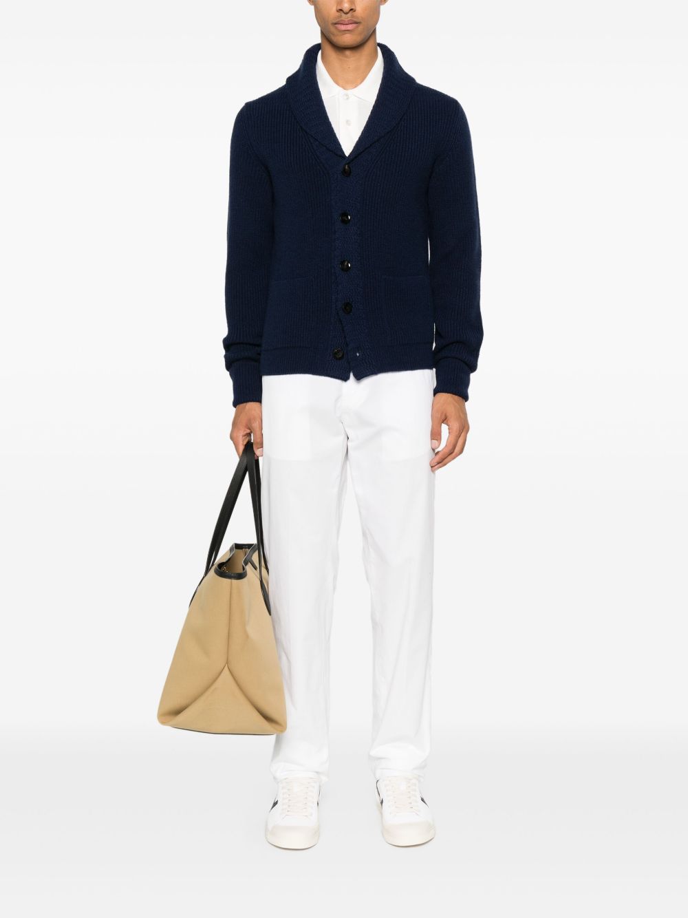 TOM FORD Cashmere Cardigan with Stylish Lapel Collar for Men