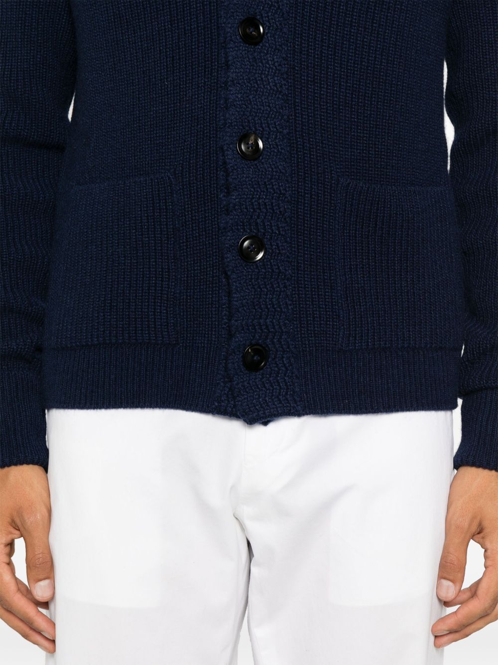 TOM FORD Cashmere Cardigan with Stylish Lapel Collar for Men