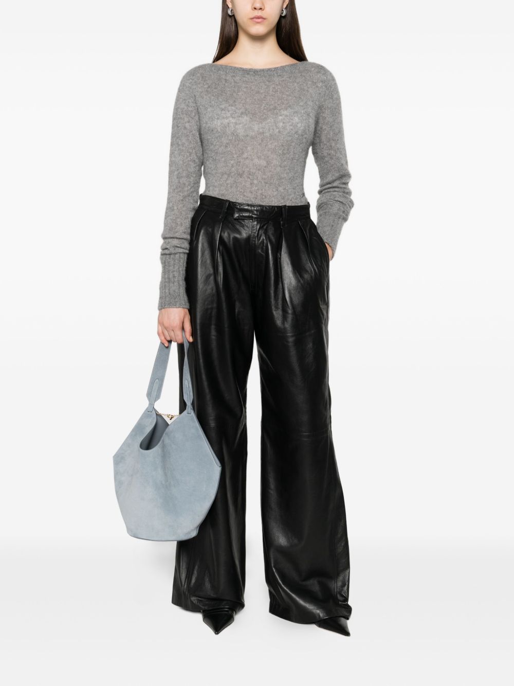 TOM FORD Boat Neck Cashmere-Silk Blend Sweater for Women