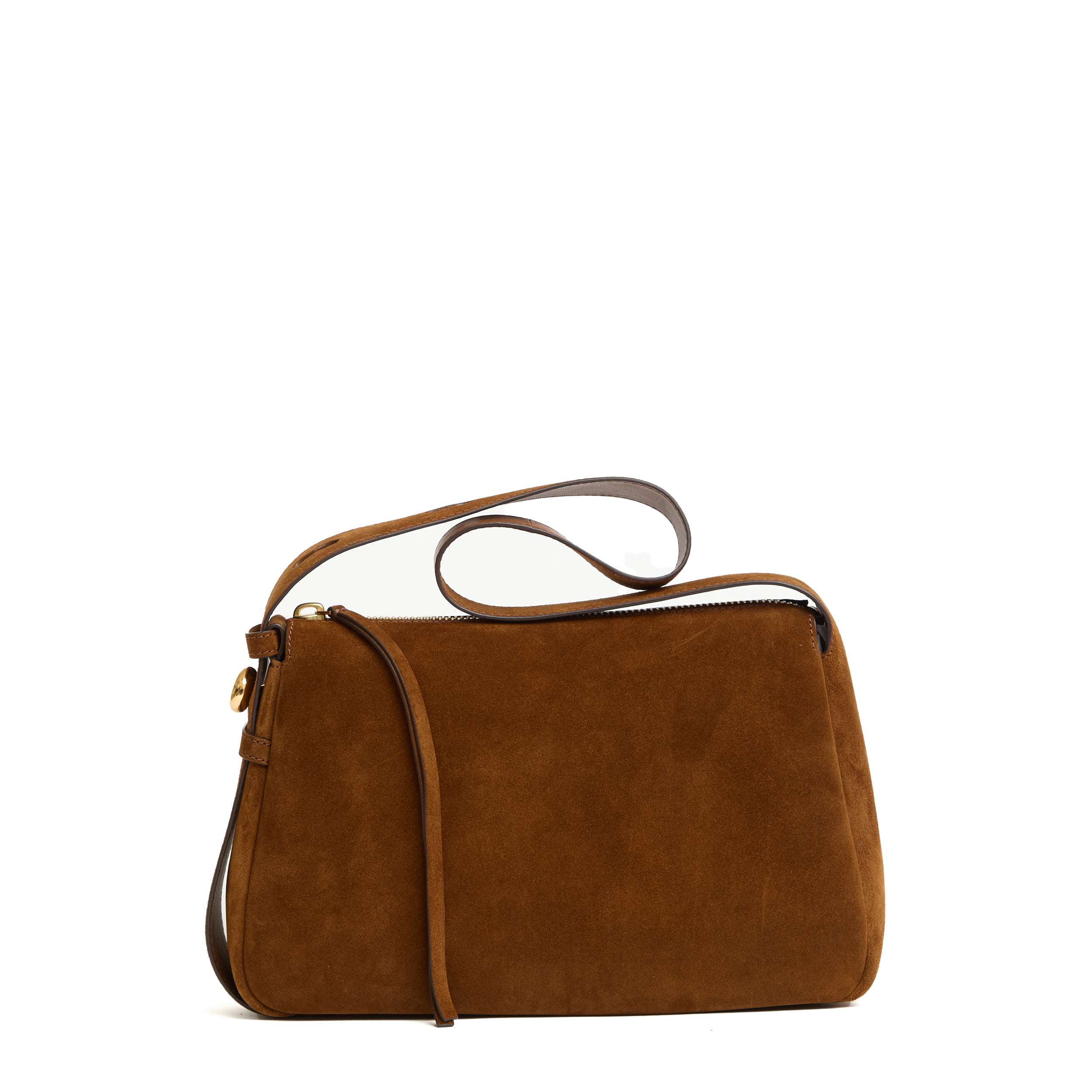 TORY BURCH Suede Shoulder Handbag - 19.5 cm x 31 cm