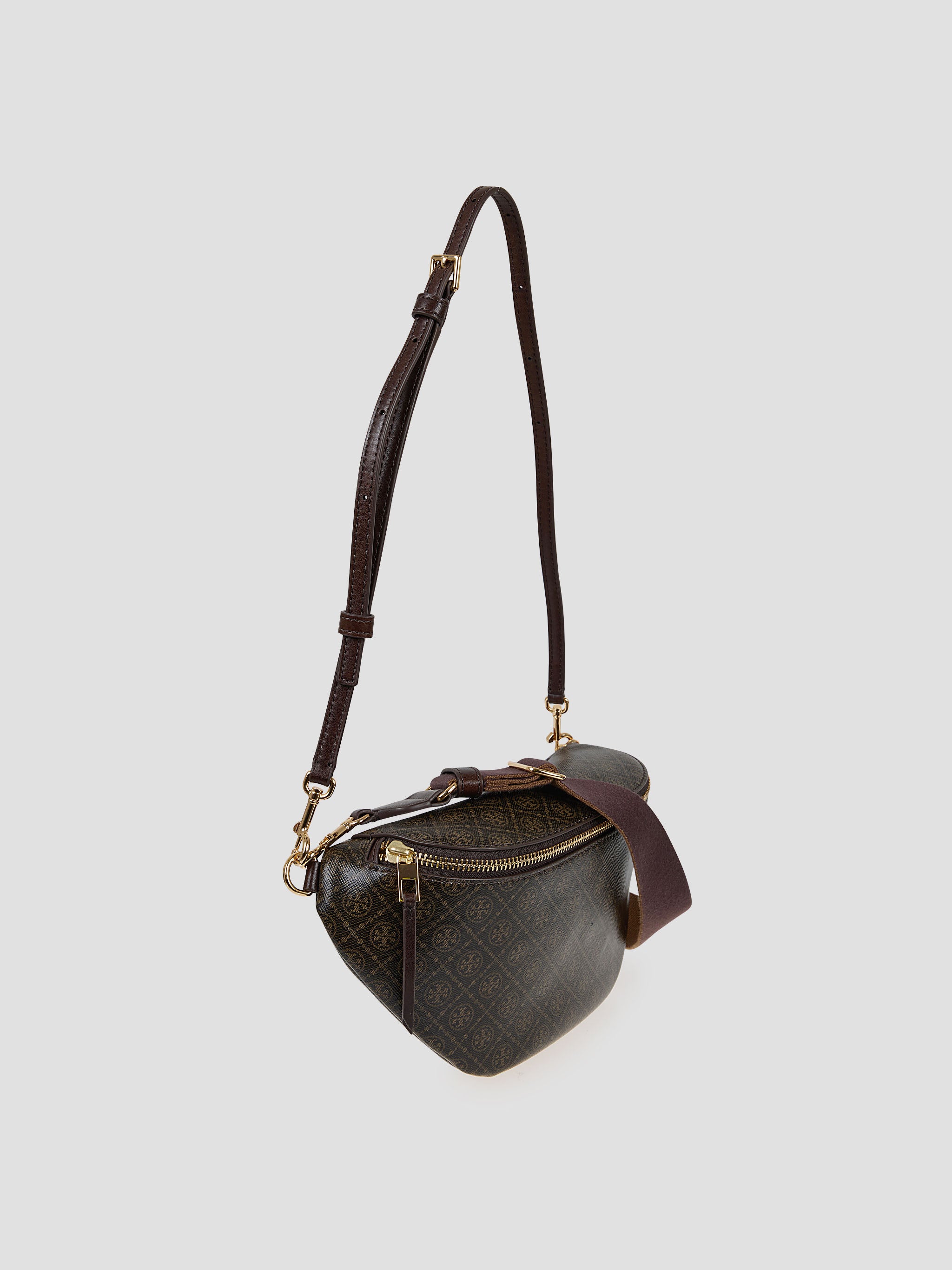 TORY BURCH Mini T Monogram Coated Canvas Belt Handbag