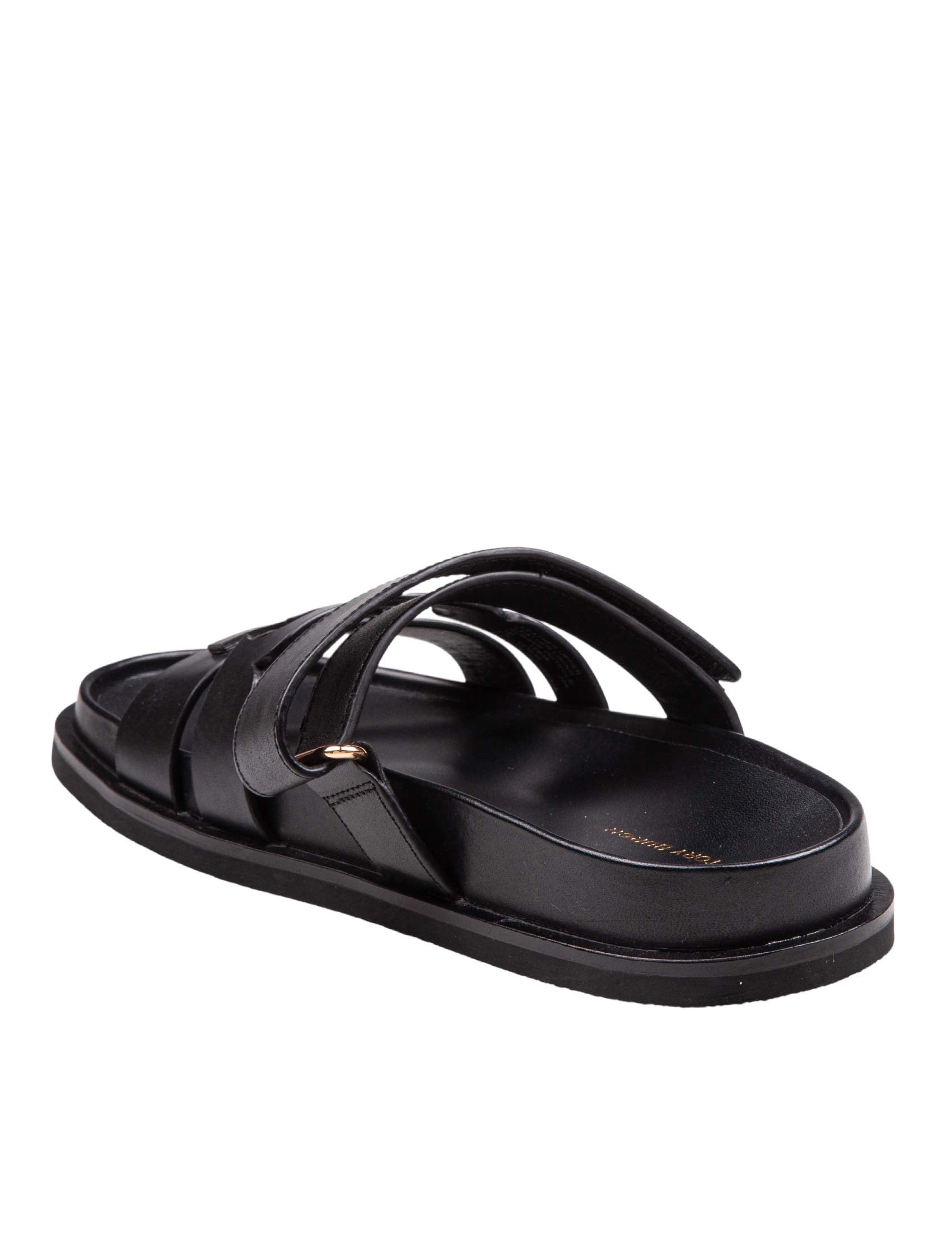 TORY BURCH Slide Ines Sport Double T Leather Sandals