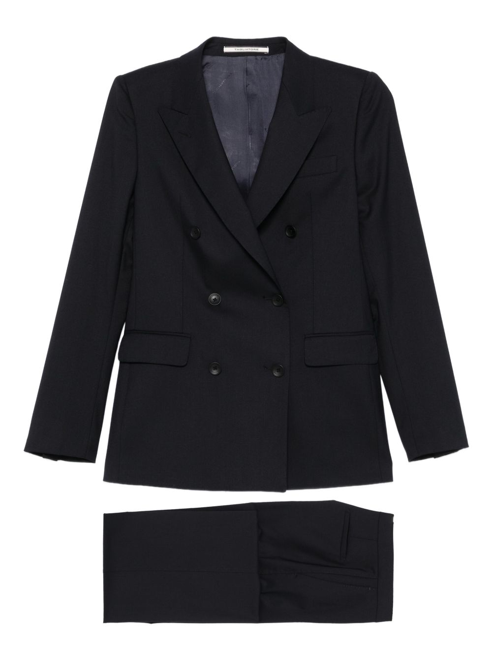 TAGLIATORE Elegant Women's Double-Breasted Wool Blend Suit