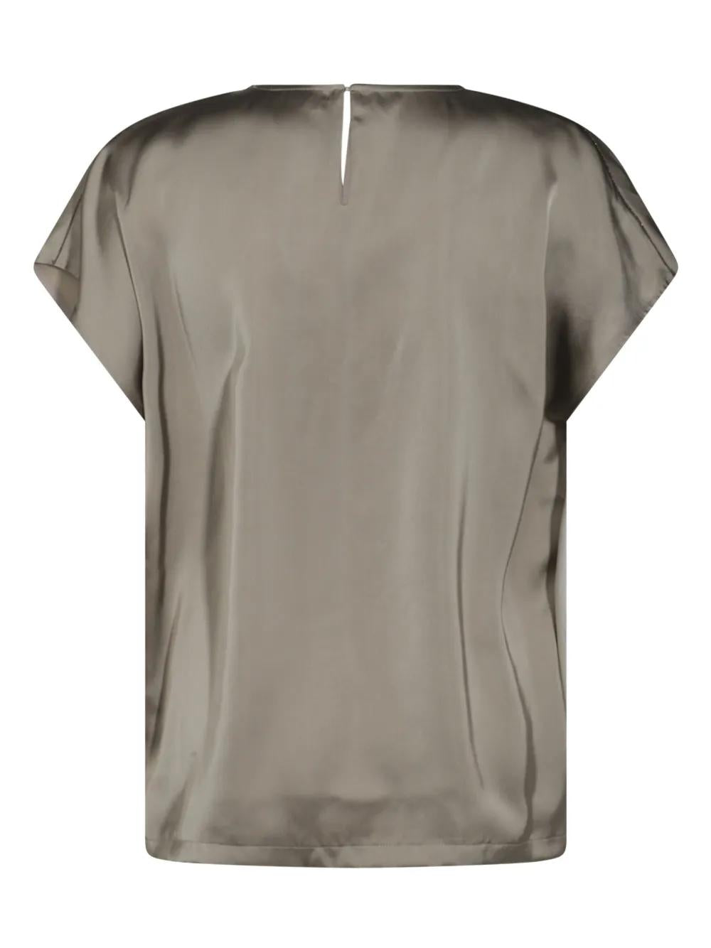 FABIANA FILIPPI Satin T-Shirt for Women - SS25 Collection