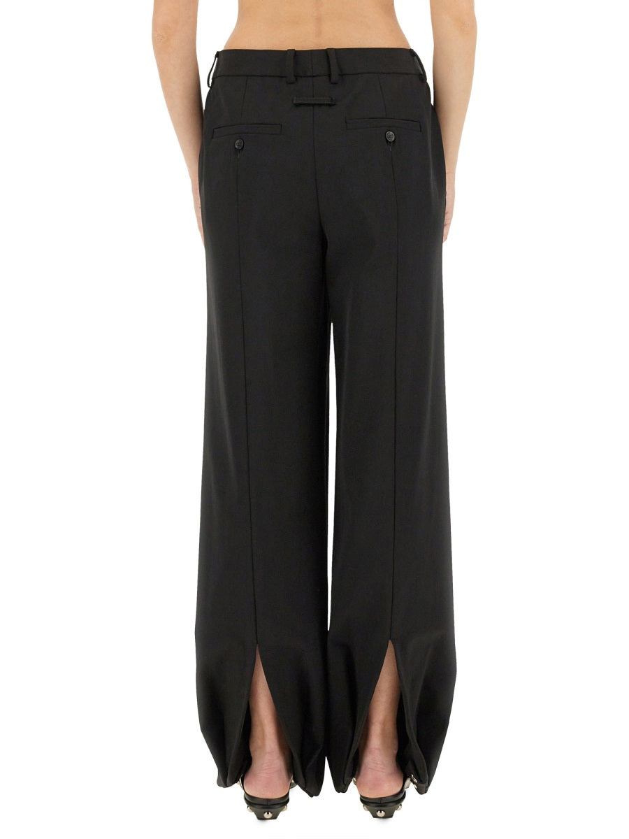 JEAN PAUL GAULTIER Elegant Polyamide Trousers for Women - FW25 Collection
