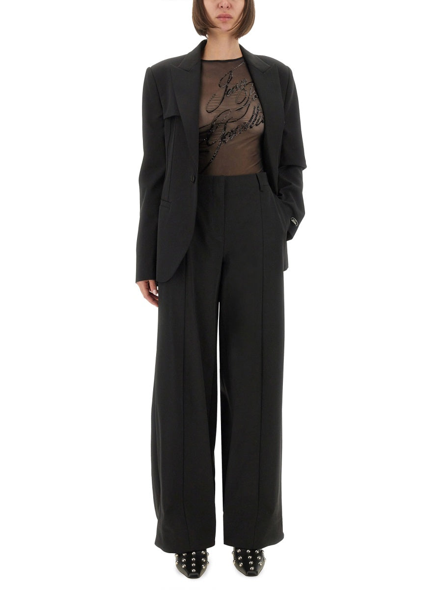 JEAN PAUL GAULTIER Elegant Polyamide Trousers for Women - FW25 Collection