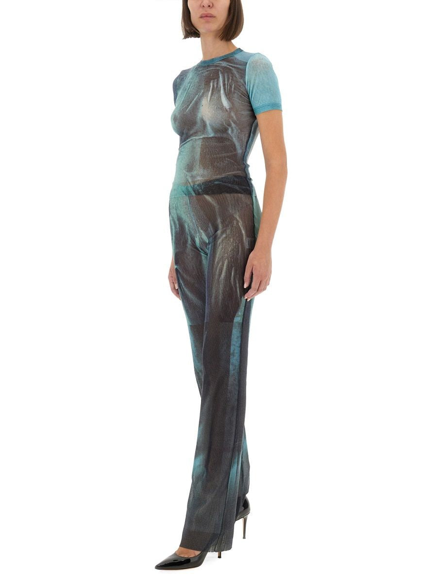 JEAN PAUL GAULTIER Multicolour Polyamide Trousers for Women - FW25 Collection