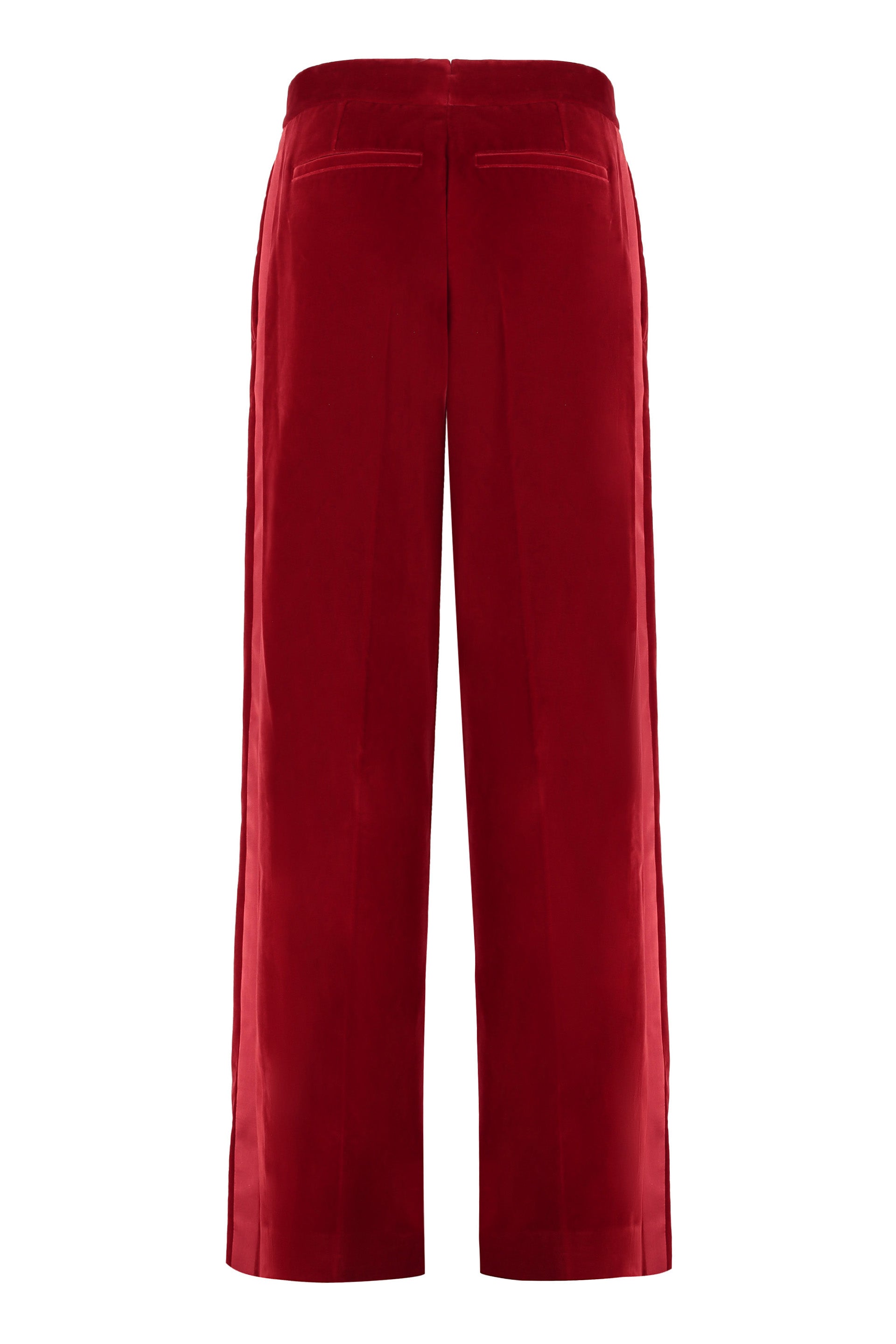 JW ANDERSON Velvet Straight Leg Tuxedo Trousers - FW24