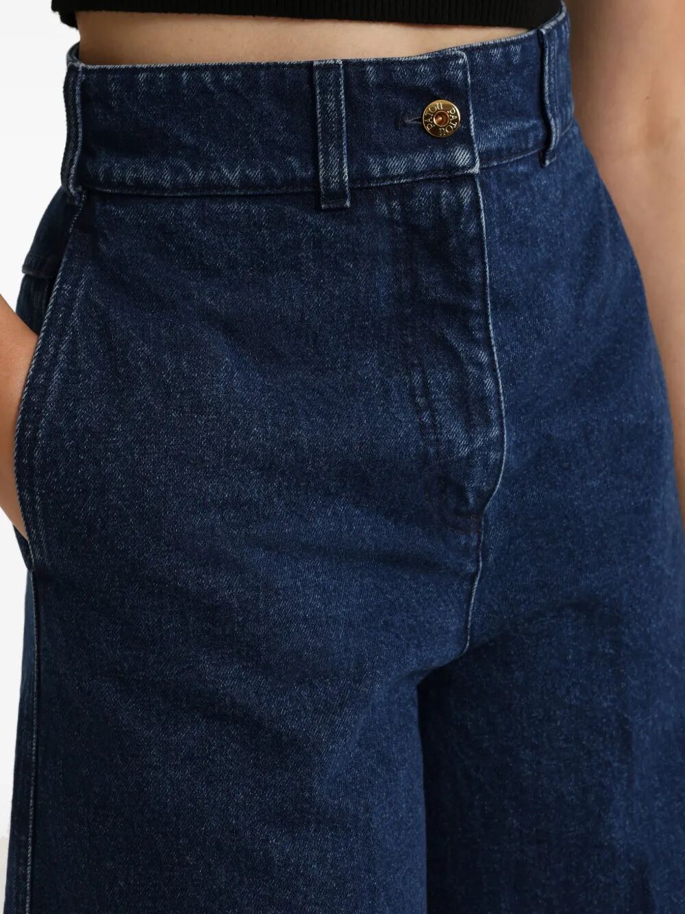 PATOU Stylish Denim Bermuda Shorts for Women - SS25