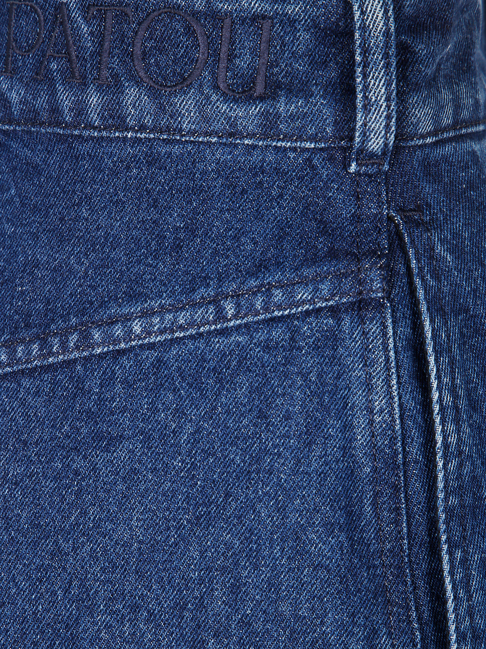 PATOU Stylish Denim Bermuda Shorts for Women - SS25