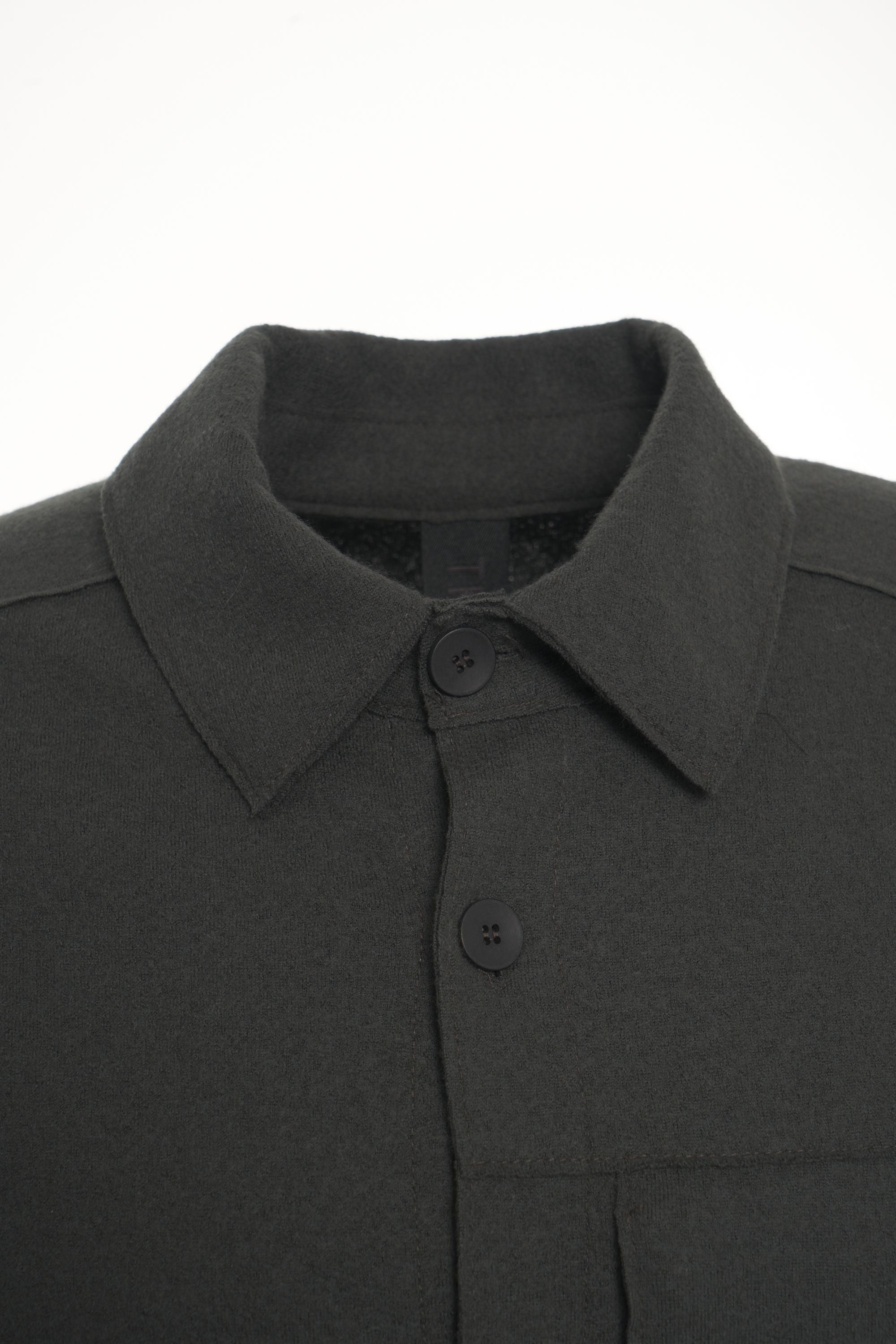 TRANSIT Men's Overshirt in 100% Virgin Wool