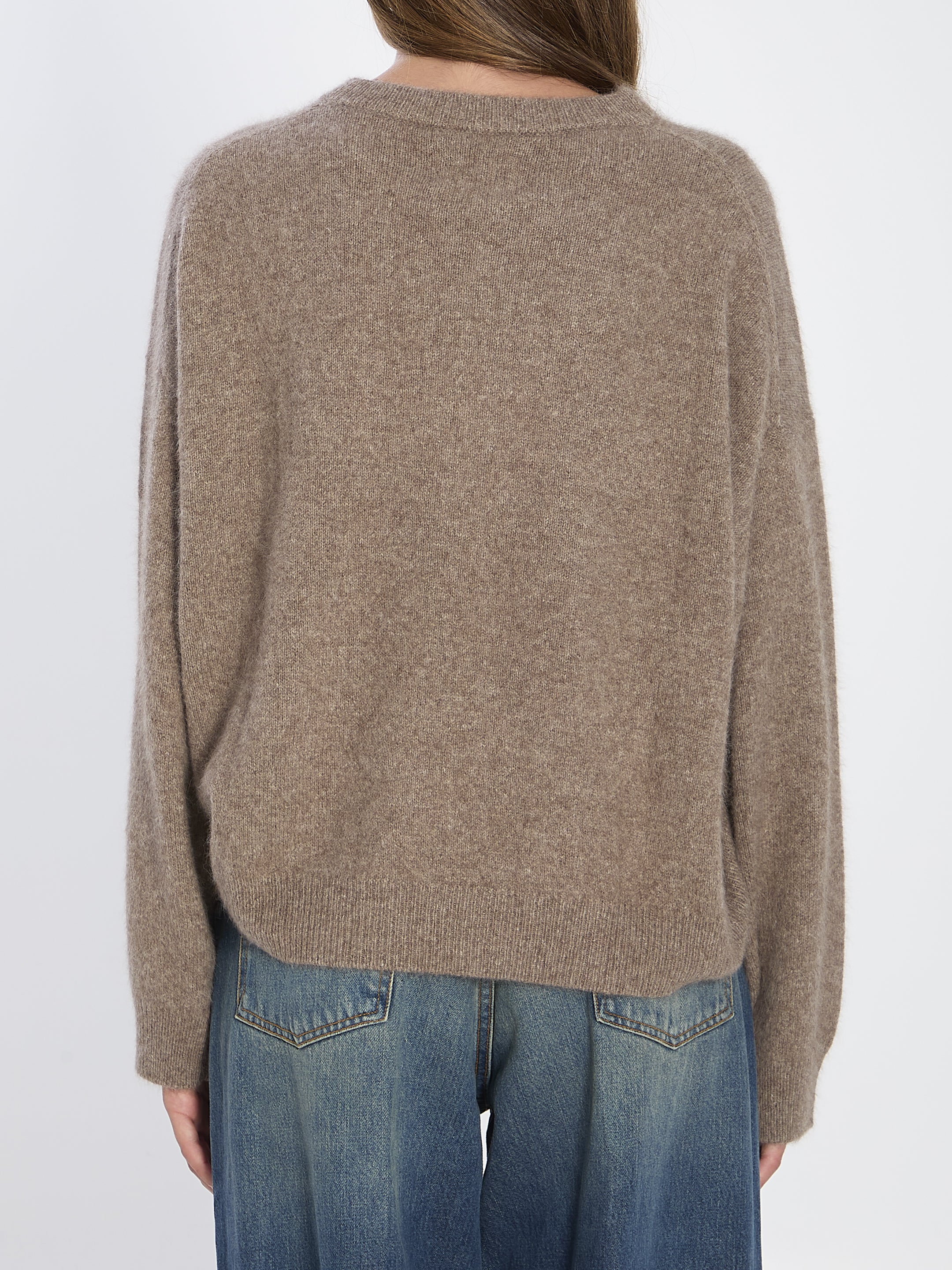 LOULOU DE SAISON Relaxed Fit Crew Neck Sweater - Size S
