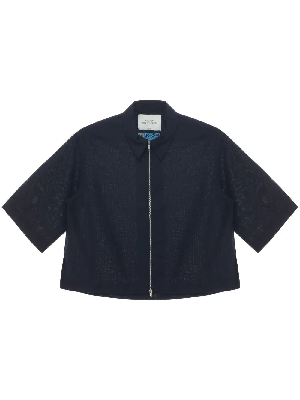 STUDIO NICHOLSON Zip Through Wool Shirt for Women