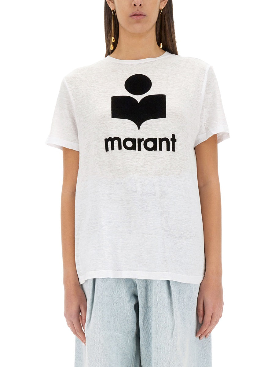 ISABEL MARANT ETOILE Linen T-Shirt for Women - SS25 Collection