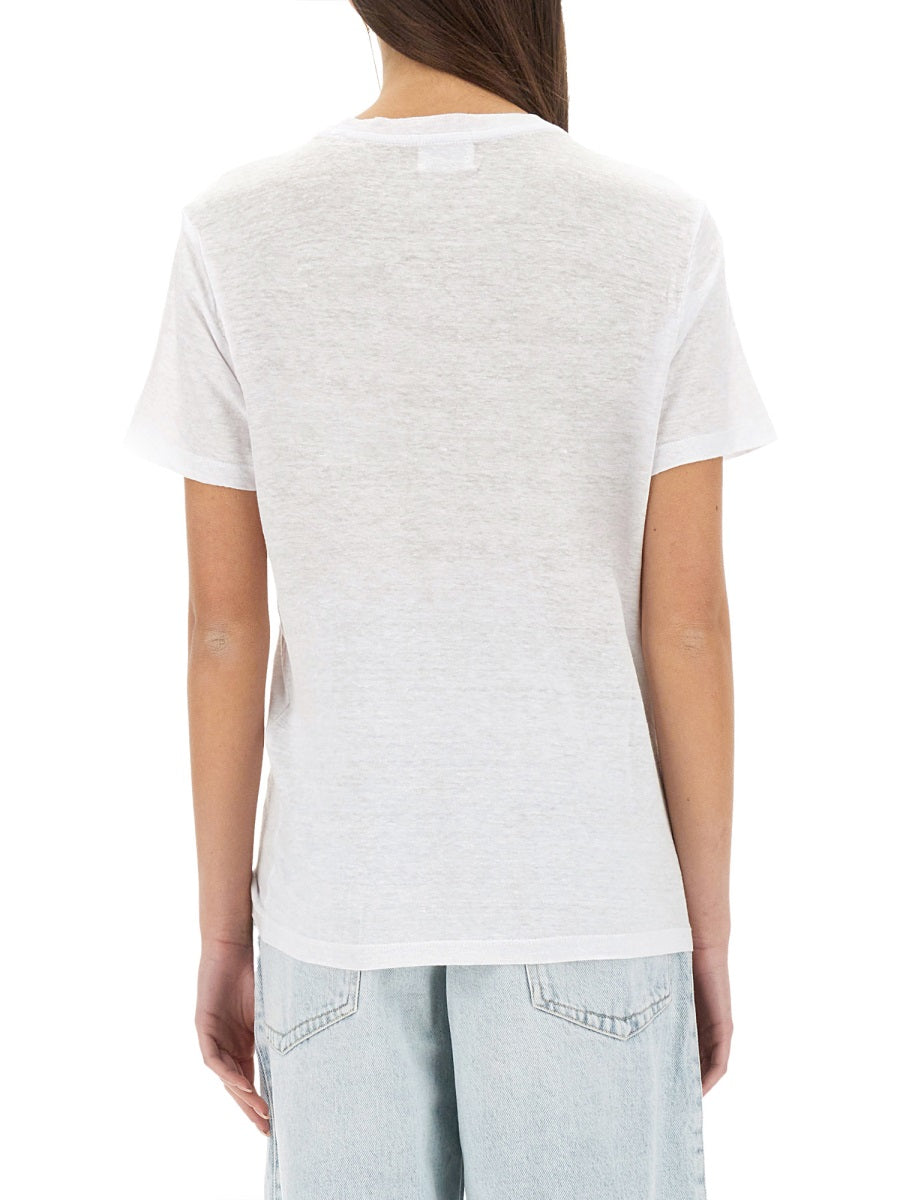 ISABEL MARANT ETOILE Linen T-Shirt for Women - SS25 Collection