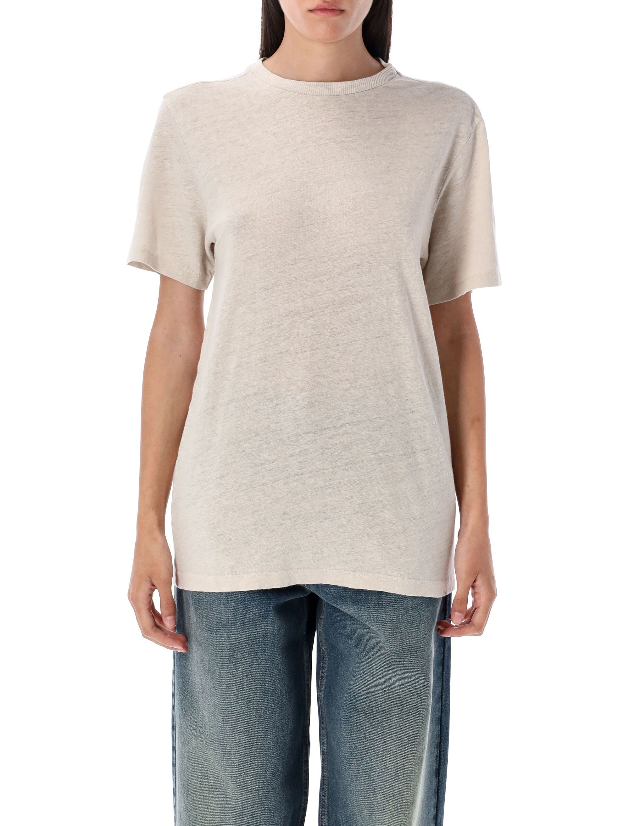 ISABEL MARANT ETOILE Loose Fit Linen T-Shirt - Size S