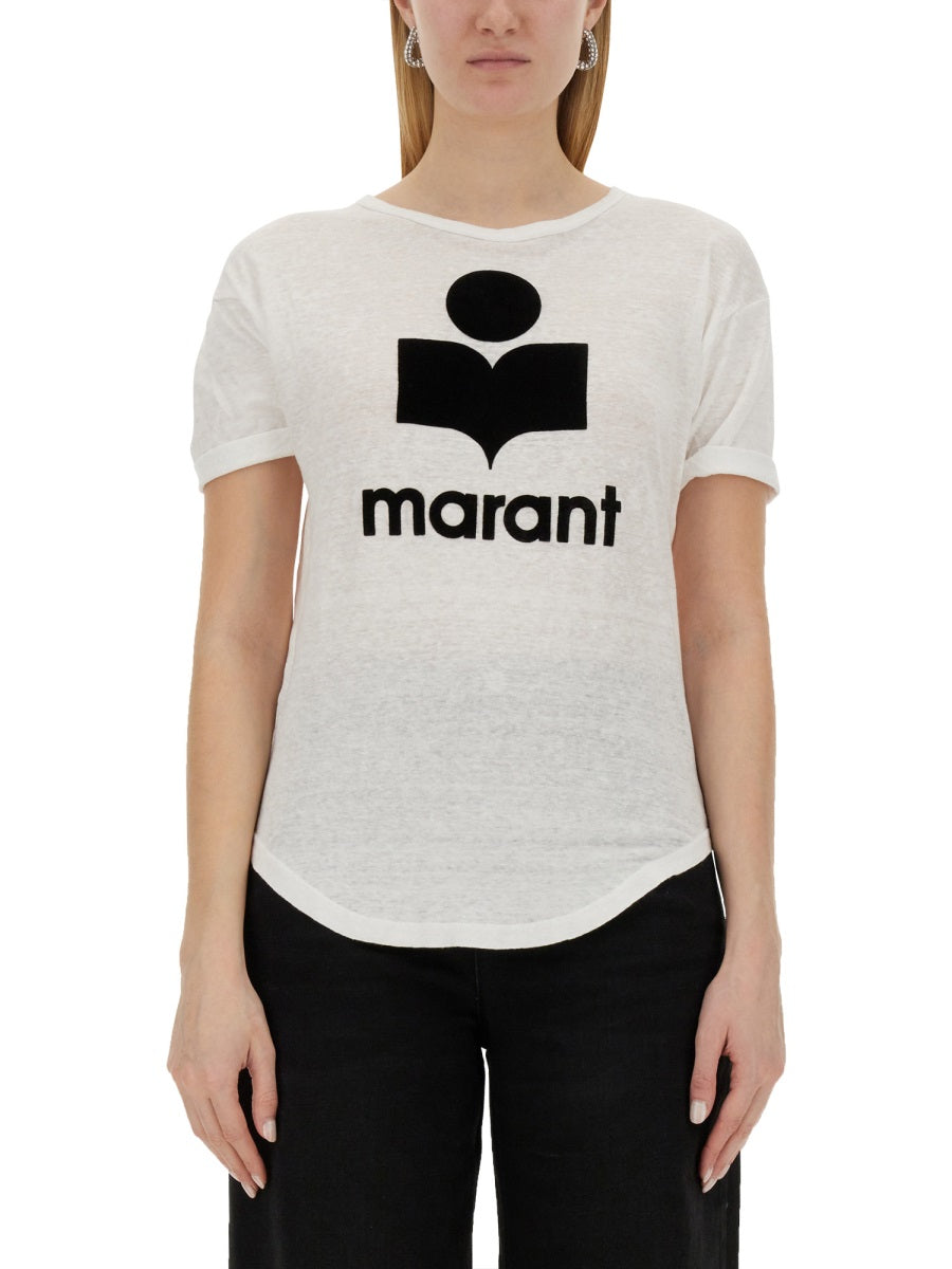 ISABEL MARANT ETOILE Women's Graphic Front Logo T-Shirt