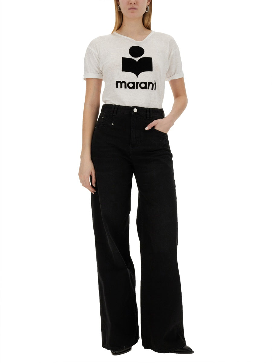 ISABEL MARANT ETOILE Women's Graphic Front Logo T-Shirt