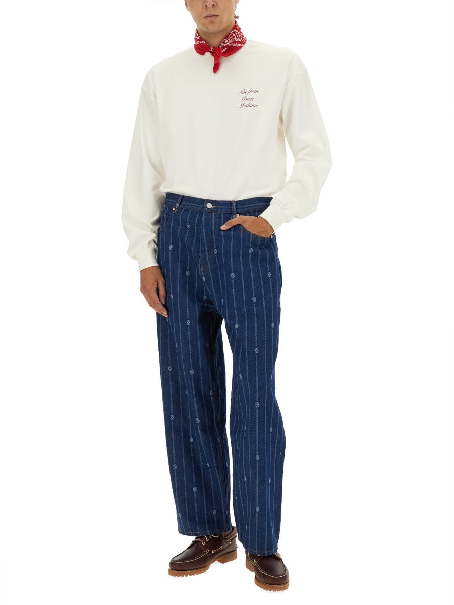 DRÔLE DE MONSIEUR Classic Cotton T-Shirt - Size L