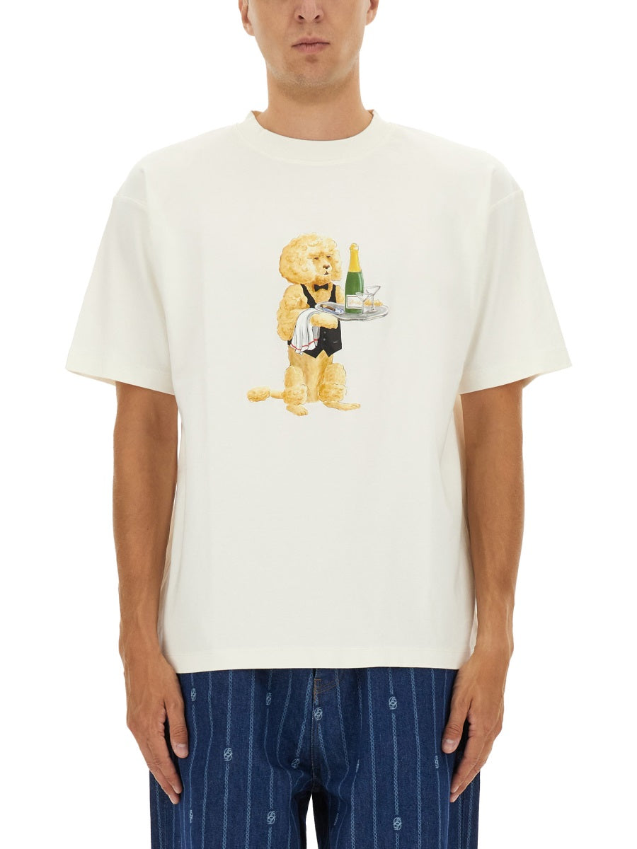 DRÔLE DE MONSIEUR Poodle Graphic T-Shirt - Size L