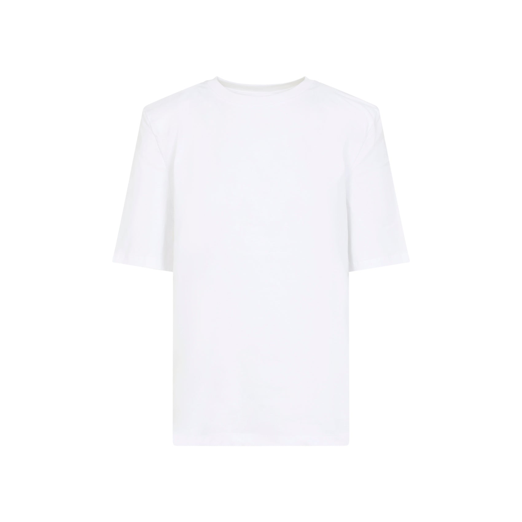 THE FRANKIE SHOP Carrington Cotton T-Shirt with Padded Shoulders