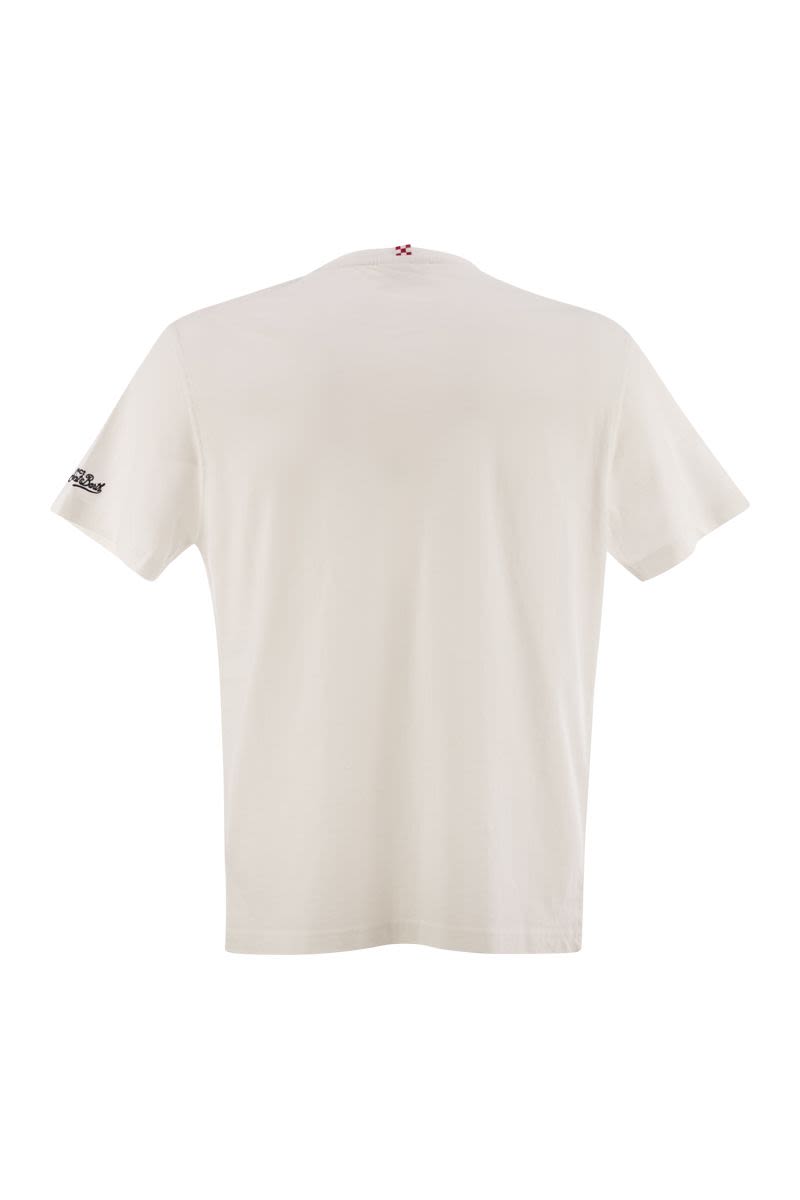 MC2 SAINT BARTH Men's Iconic T-Shirt with Bold Chest Print