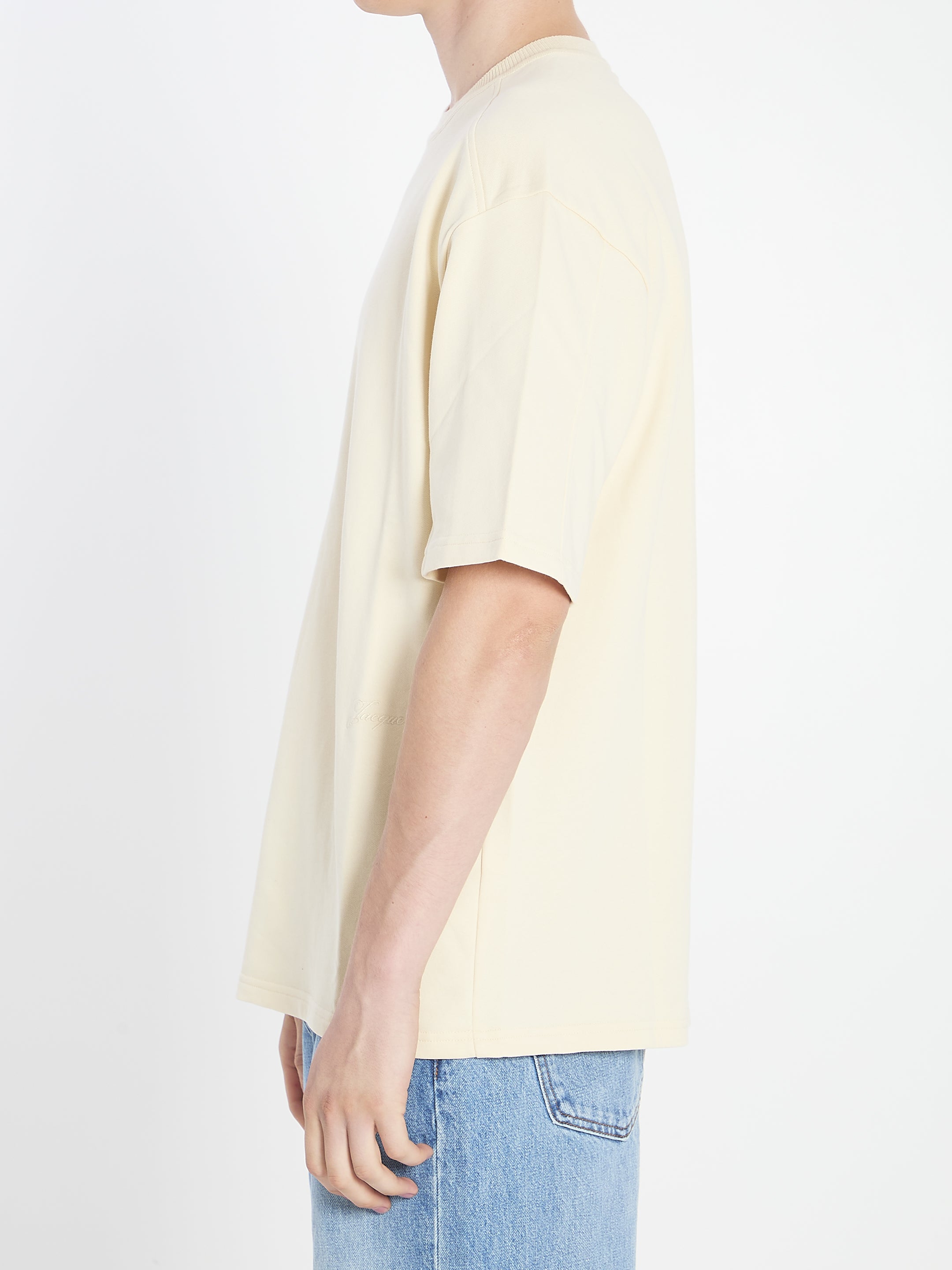 JACQUEMUS Relaxed Fit T-Shirt with 3/4 Sleeves - Size L