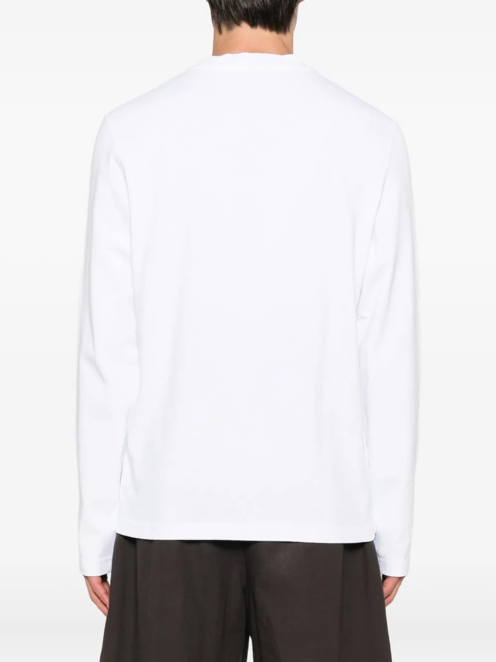 JACQUEMUS Long Sleeve T-Shirt with Gros Grain Detailing