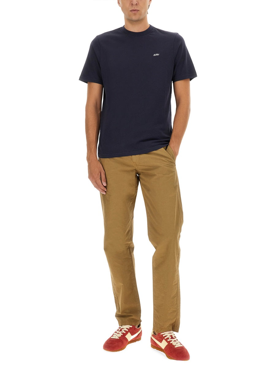 AUTRY Men's Crewneck Logo T-Shirt - Regular Fit