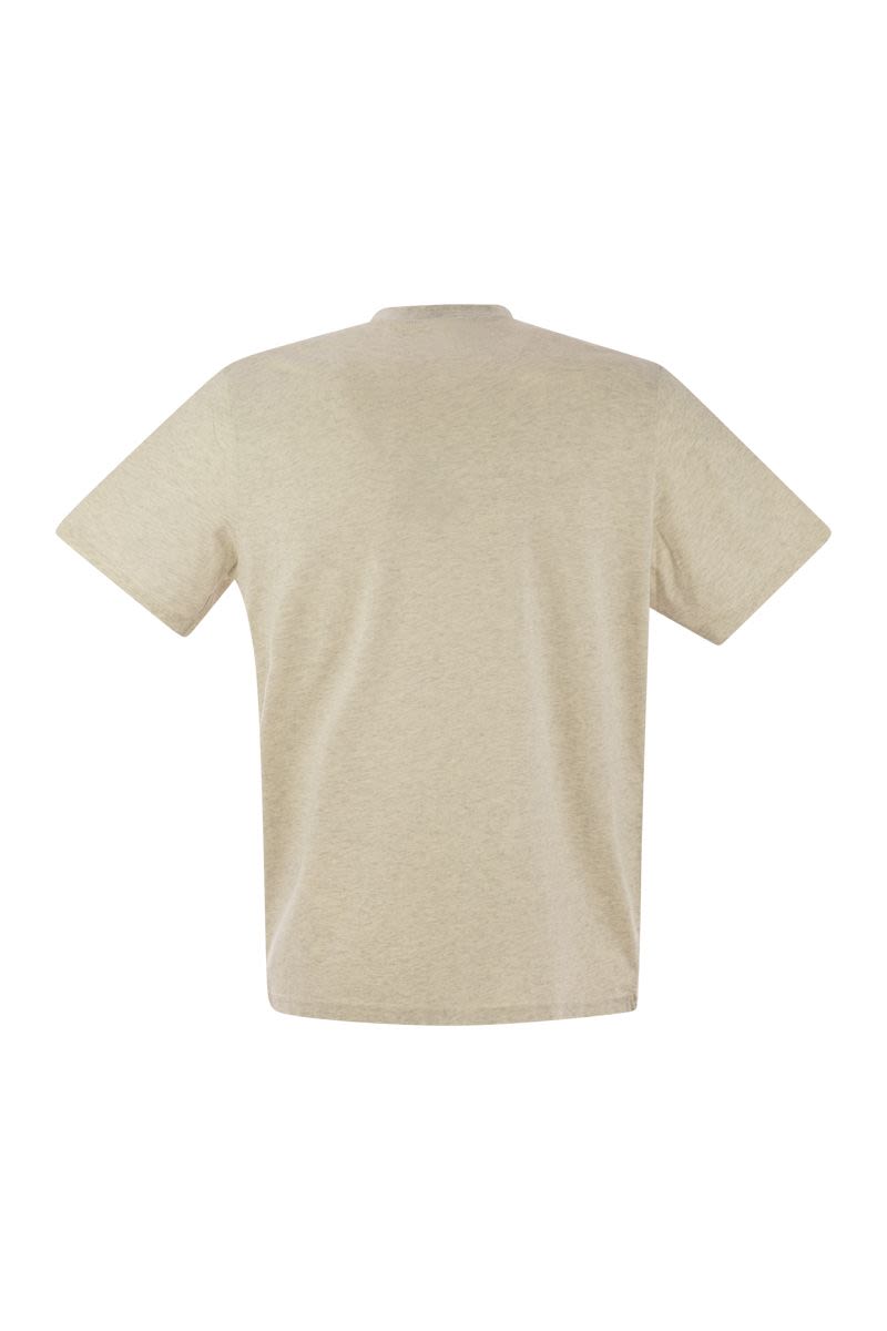 AUTRY Cotton T-Shirt with Logo for Men