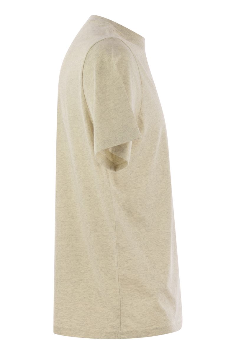 AUTRY Cotton T-Shirt with Logo for Men