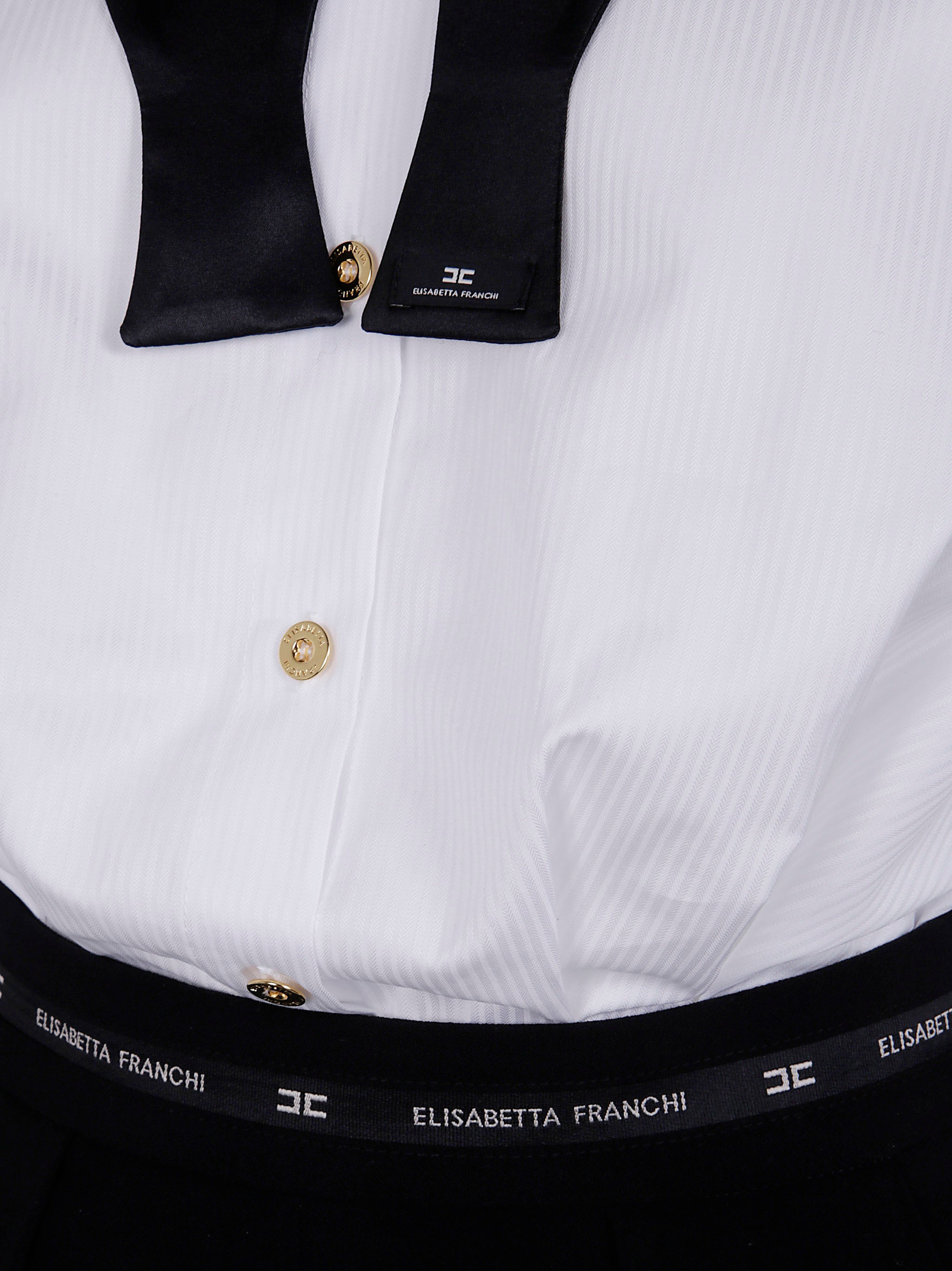 ELISABETTA FRANCHI Elegant Bow-Detail Full Length Jumpsuit