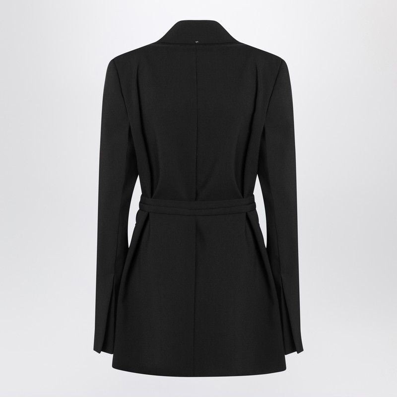 MAX MARA SPORTMAX Long Double-Breasted Jacket with Belt