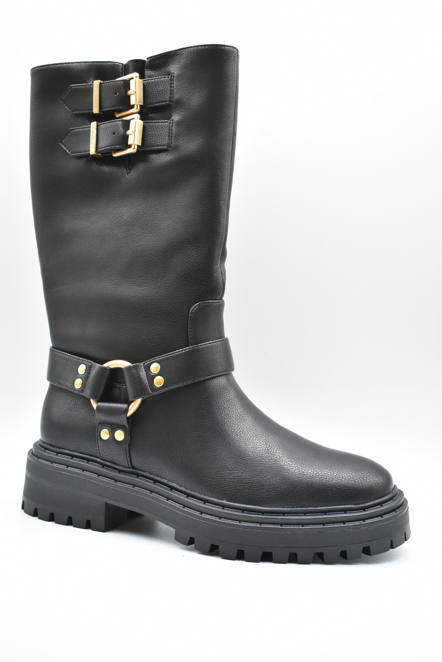 TWIN-SET Elegant Flat Lace-Up Shoes for Women