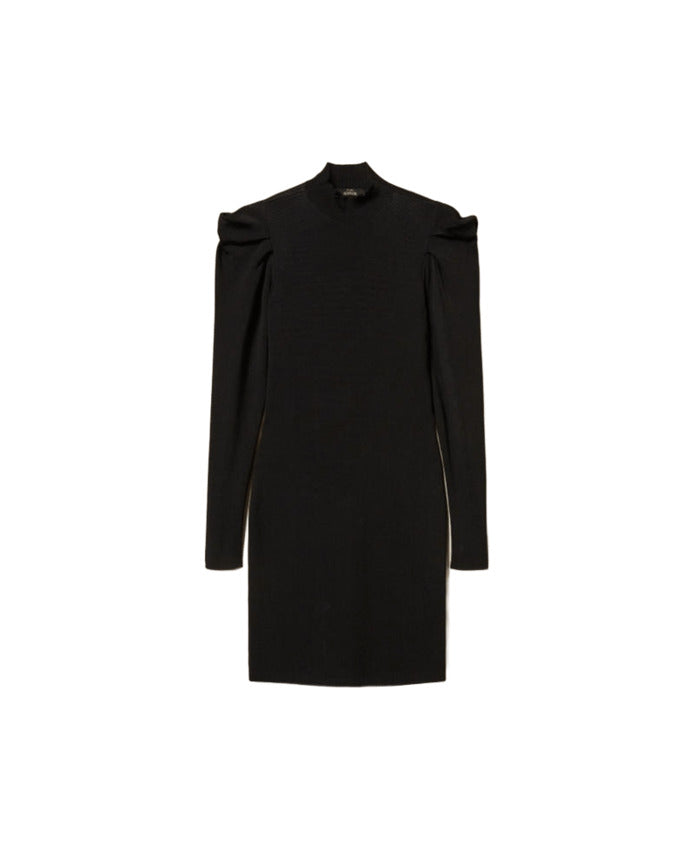 TWINSET ACTITUDE Slim Fit Draped Shoulder Mini Dress