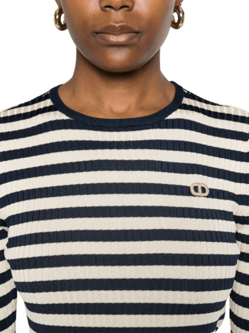 TWIN SET Relaxed Fit Stylish Sweatshirt for Women