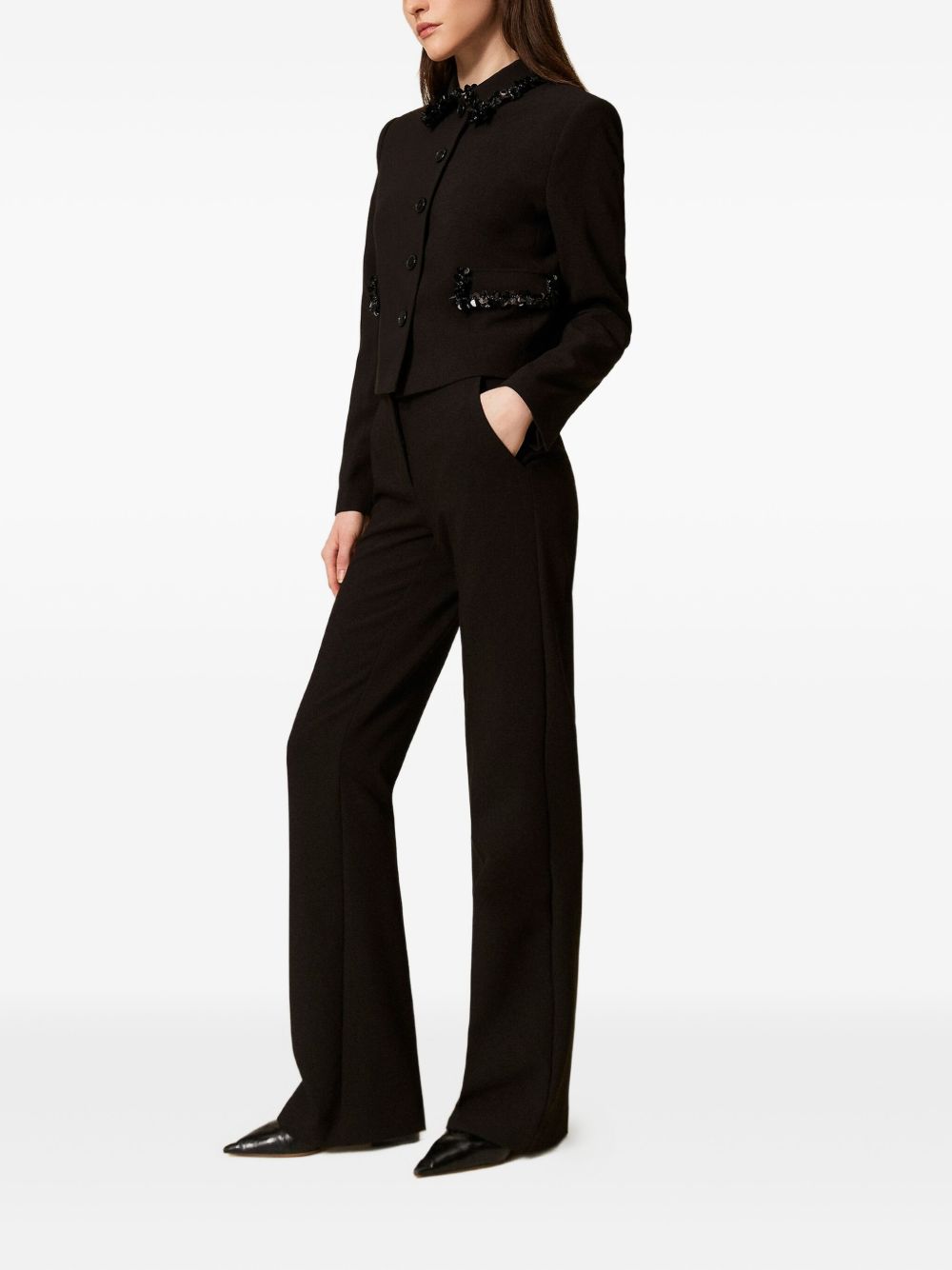 TWIN SET Chic and Comfortable Trousers for Women