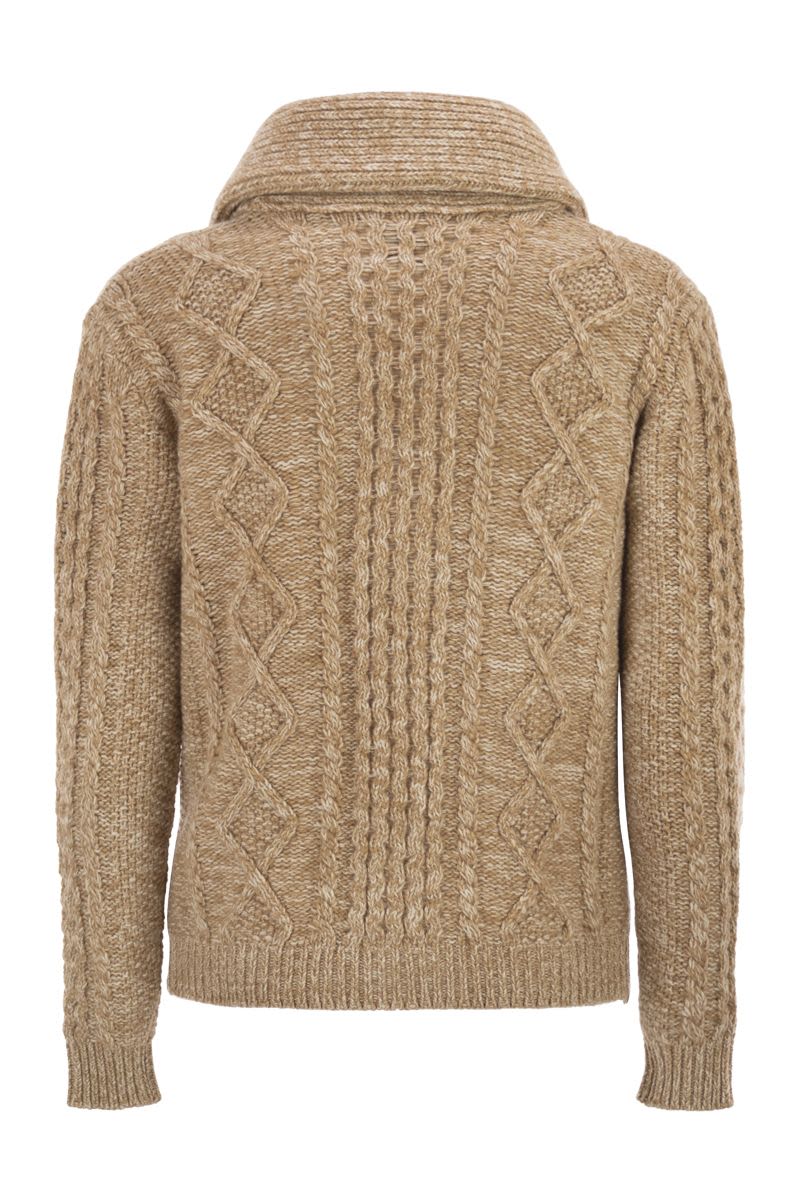 RAKKI Cardigan with Scarf Neckline