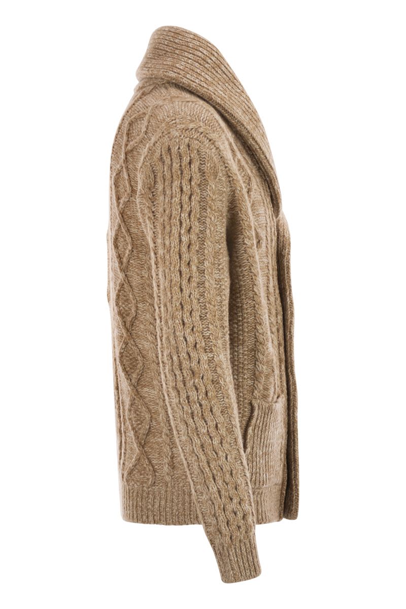 RAKKI Cardigan with Scarf Neckline