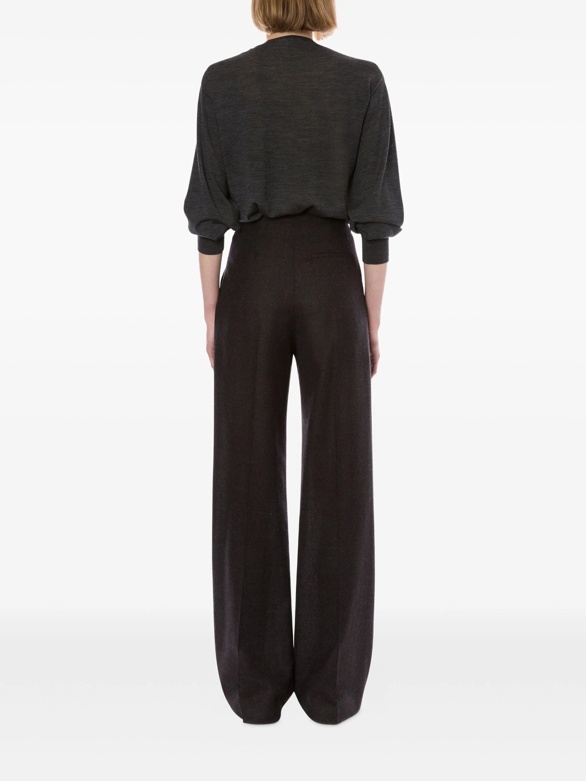 ALBERTA FERRETI Wide Leg Wool Pants for Women - FW25 Collection