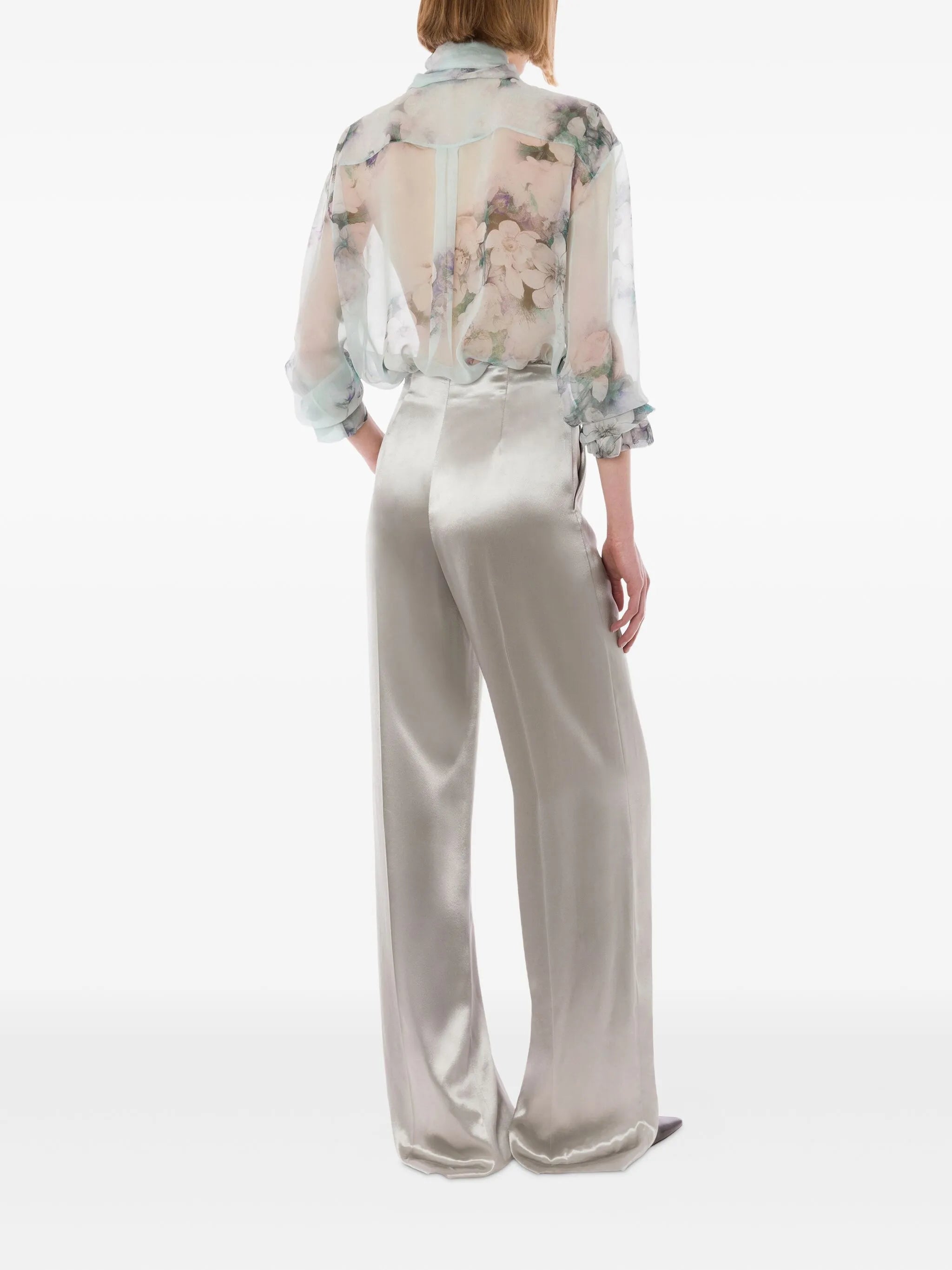 ALBERTA FERRETI Viscose Wide Leg Pants for Women - FW25