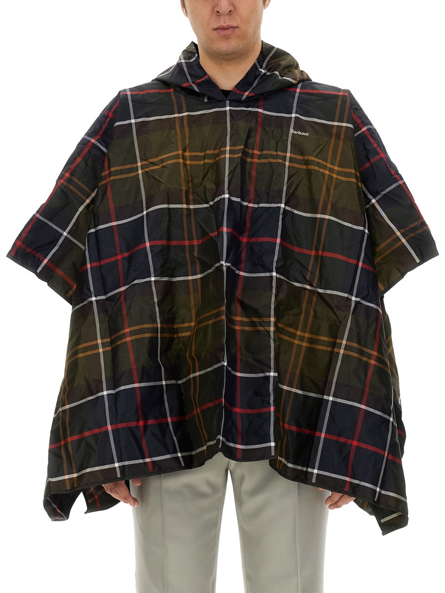BARBOUR Tartan Pattern Poncho - Regular Fit