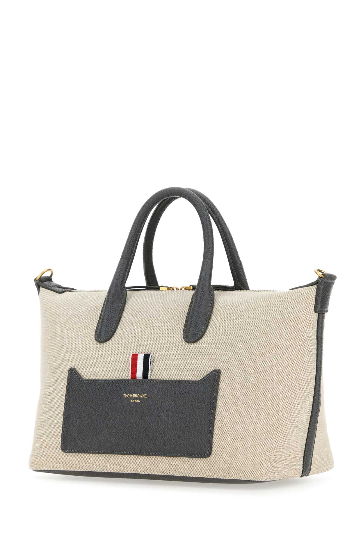 THOM BROWNE Mini Canvas Duffle Handbag