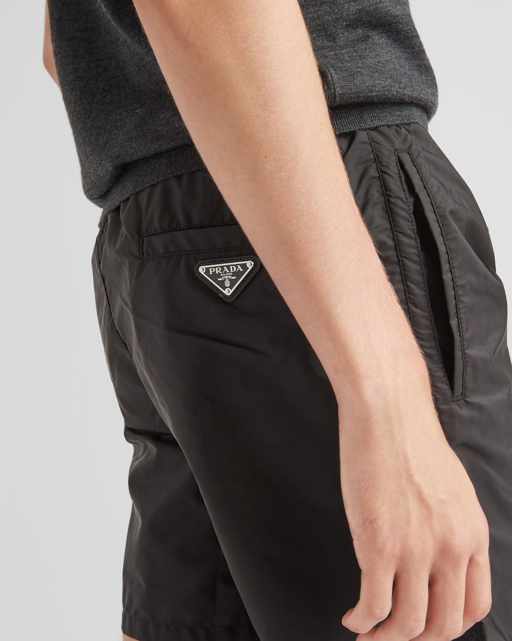 PRADA Mini Nylon Swim Shorts for Men - FW25 Edition