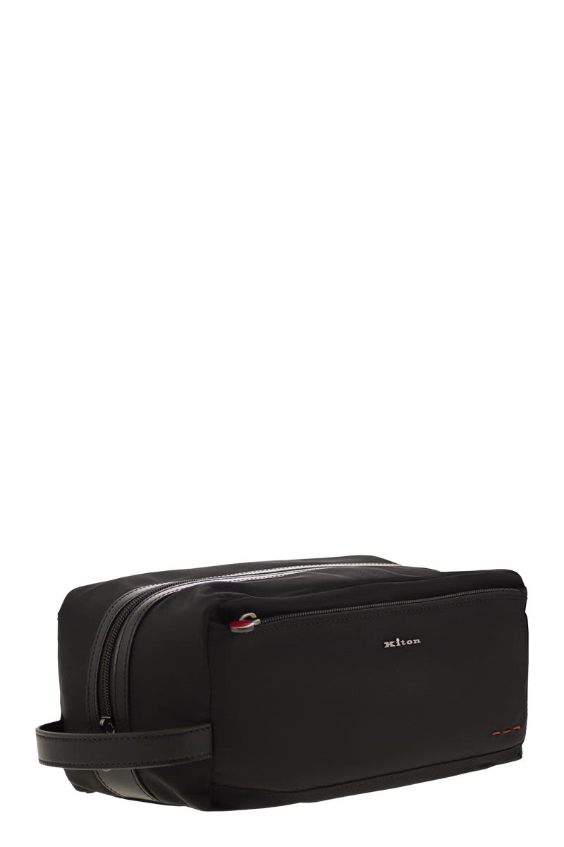 KITON Men's Nylon Mini Beauty Case