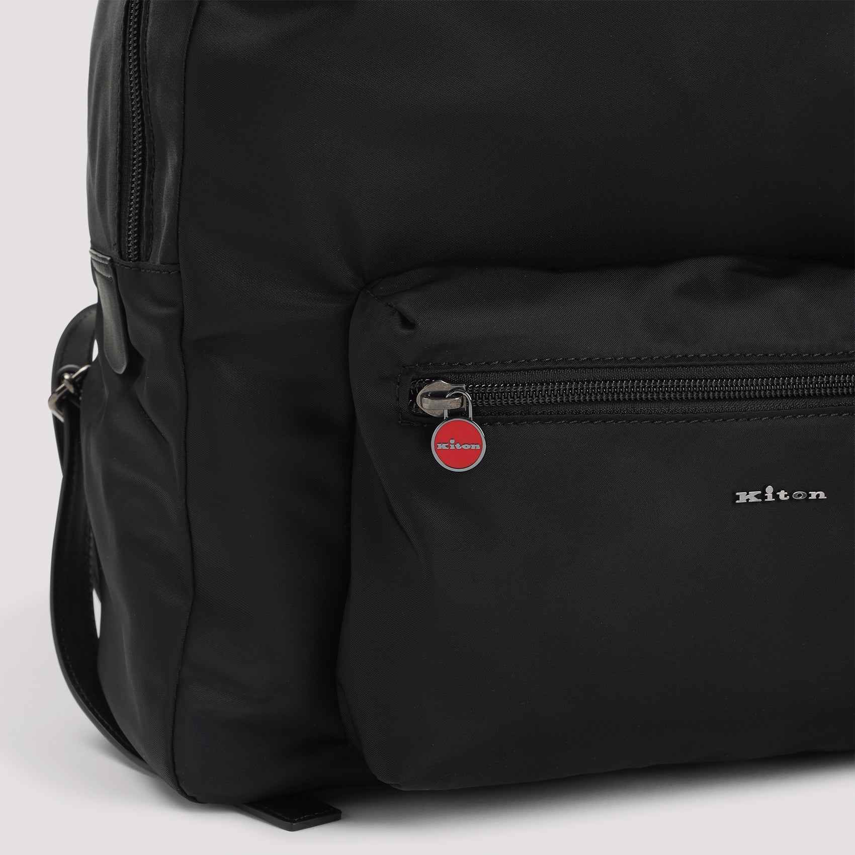KITON Polyamide Backpack with Leather Accents