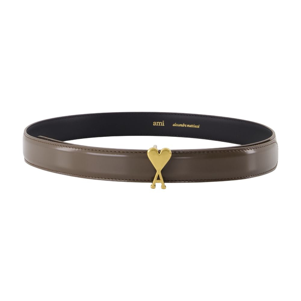 AMI PARIS Women’s 25mm Elegant Leather Belt