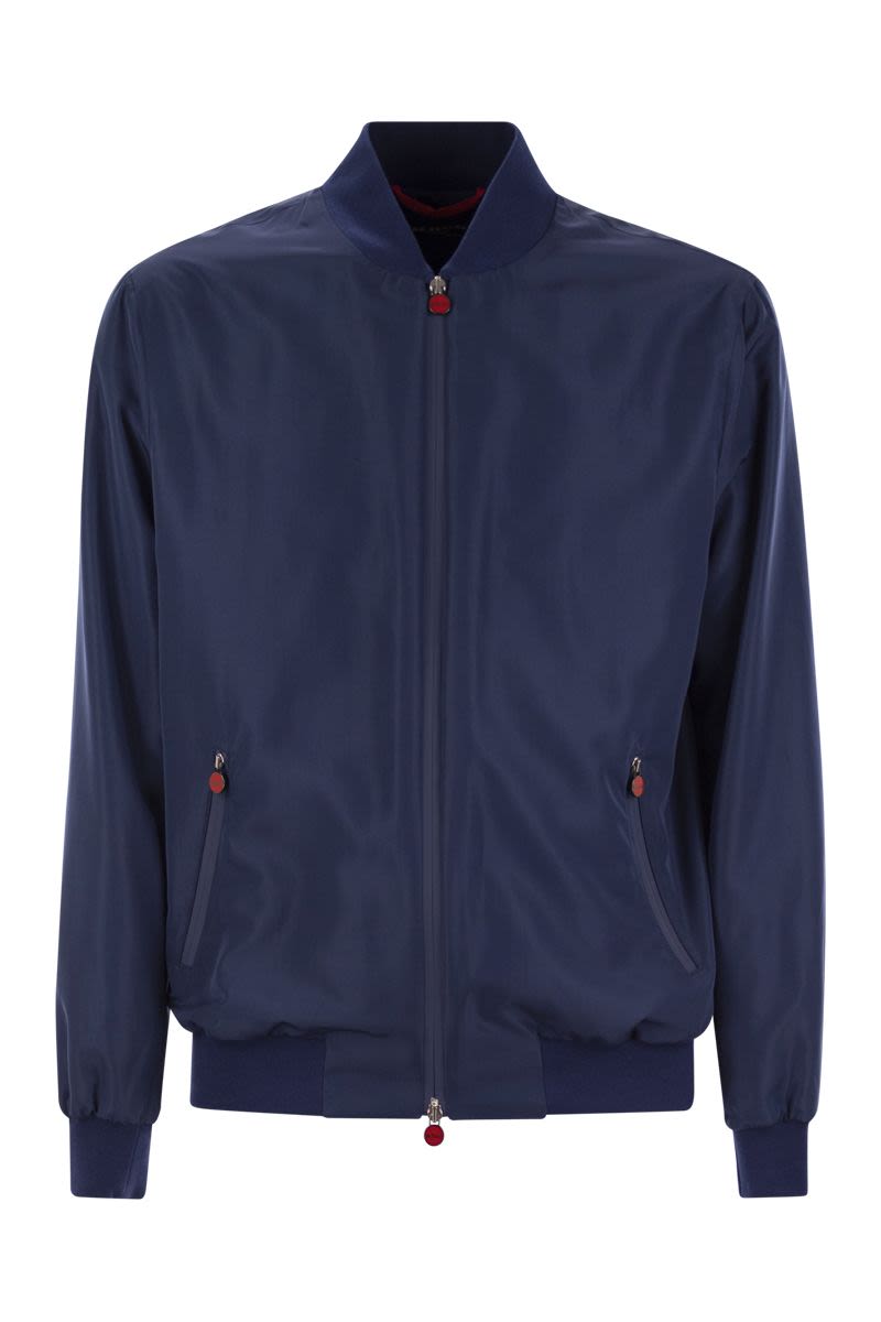 KITON Lightweight Technical Fabric Bomber Jacket
