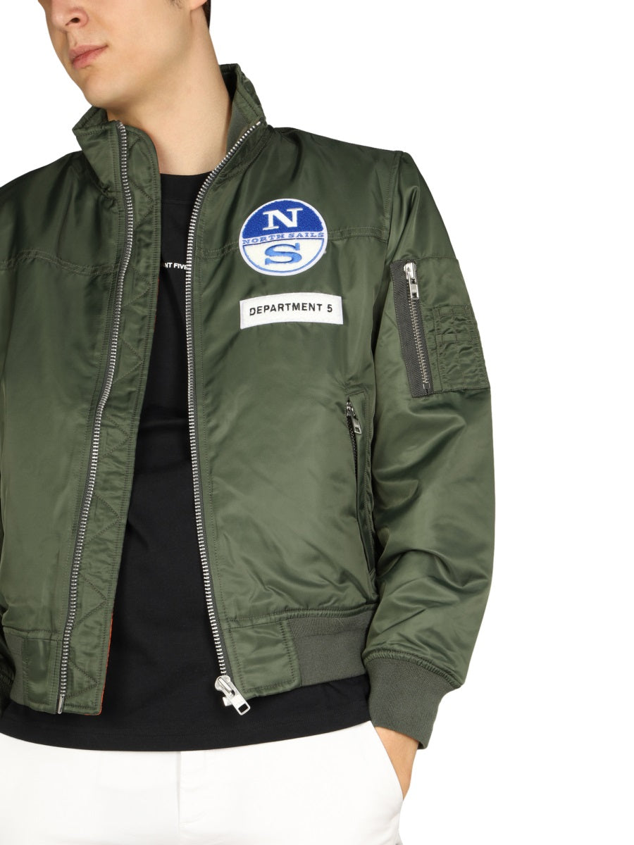 DEPARTMENT FIVE Mens High Neck Front Zipper Sailor Jacket