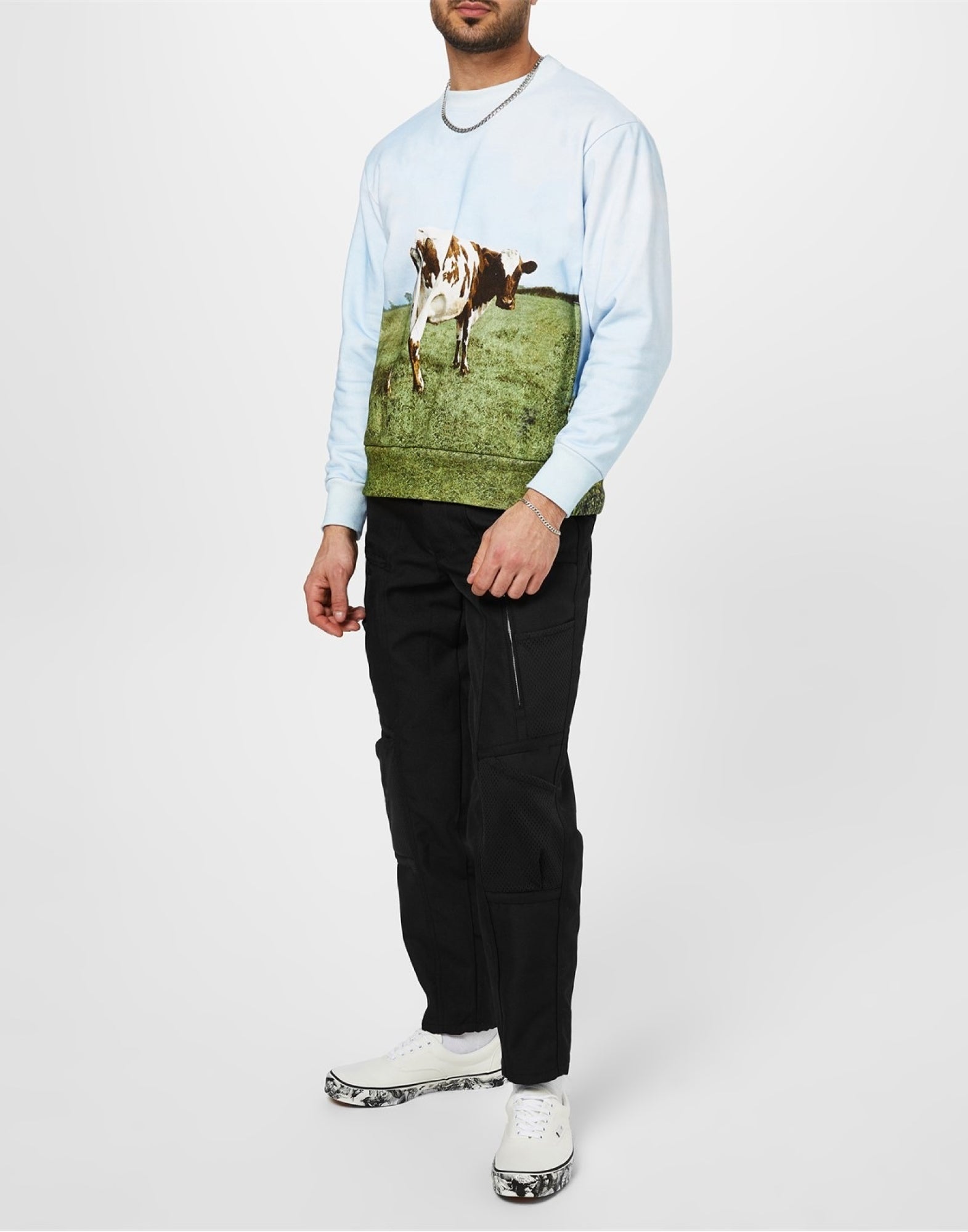 UNDERCOVER Printed Soles Canvas Sneaker for Men